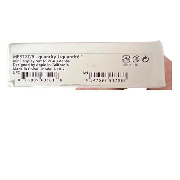 Apple Mini DisplayPort to VGA Adapter MB572Z/B - Picture 3 of 5